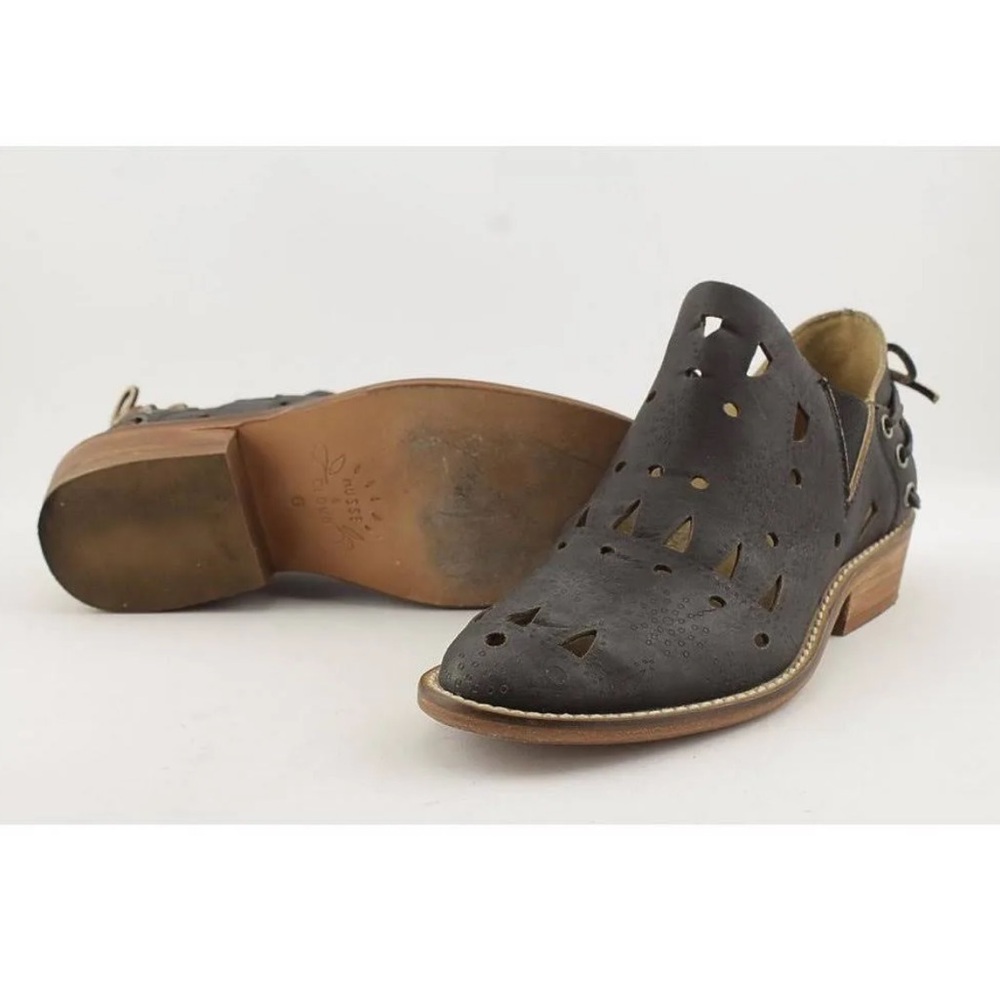 Musse & Cloud Anthropologie Coolise Leather Laser Cut Bootie